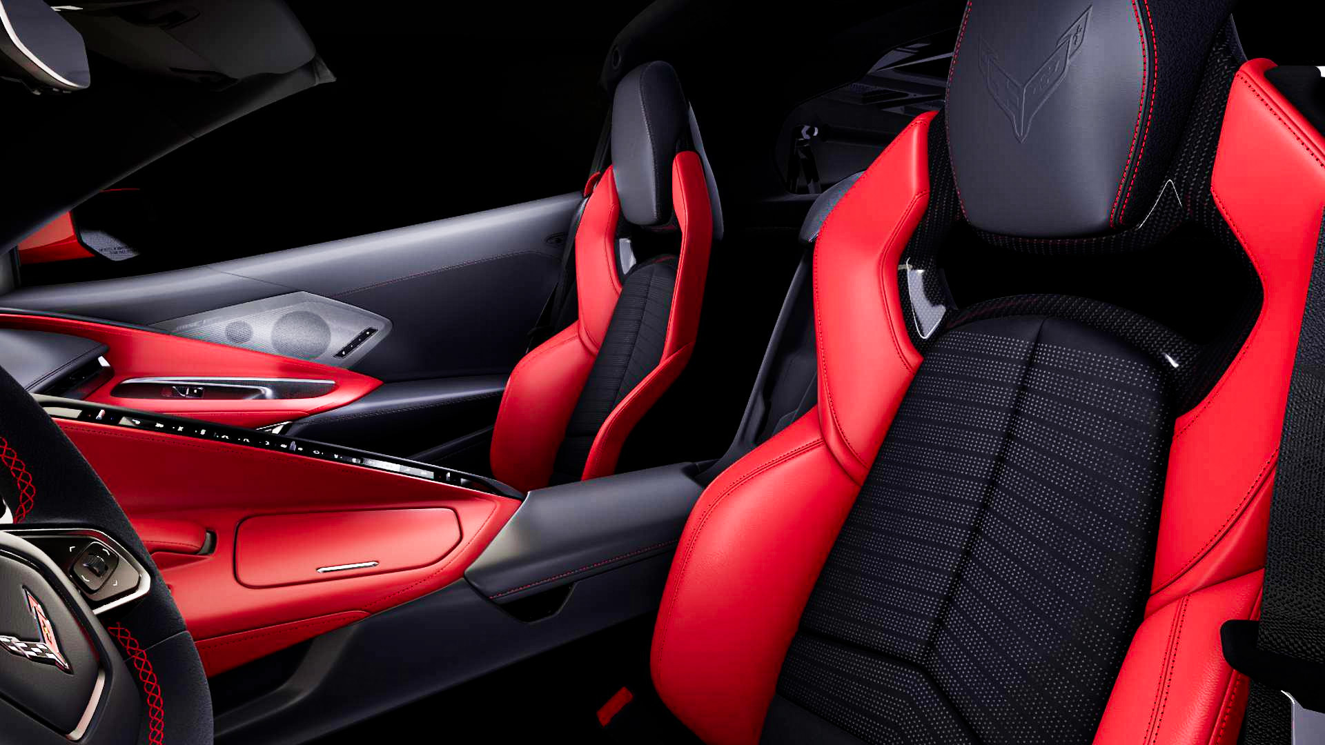 Corvette C8 2023 interieur location